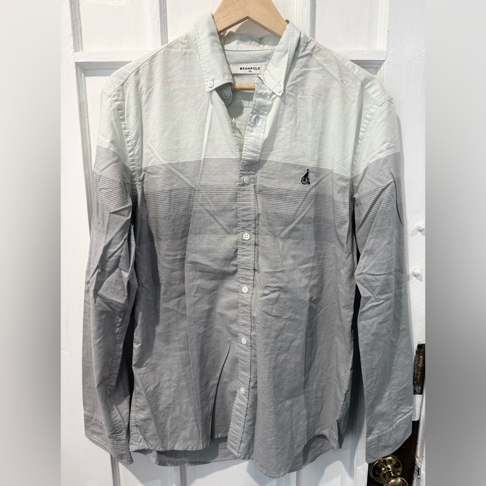 Men's Two-Tone Gray Button Down Shirt
